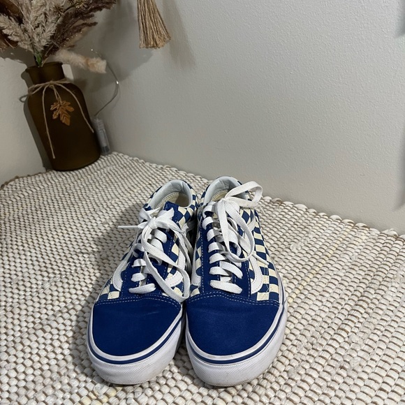 Vans SK8 old skool low red white checkerboard women 8.0 men 6.5 unisex - Picture 4 of 9